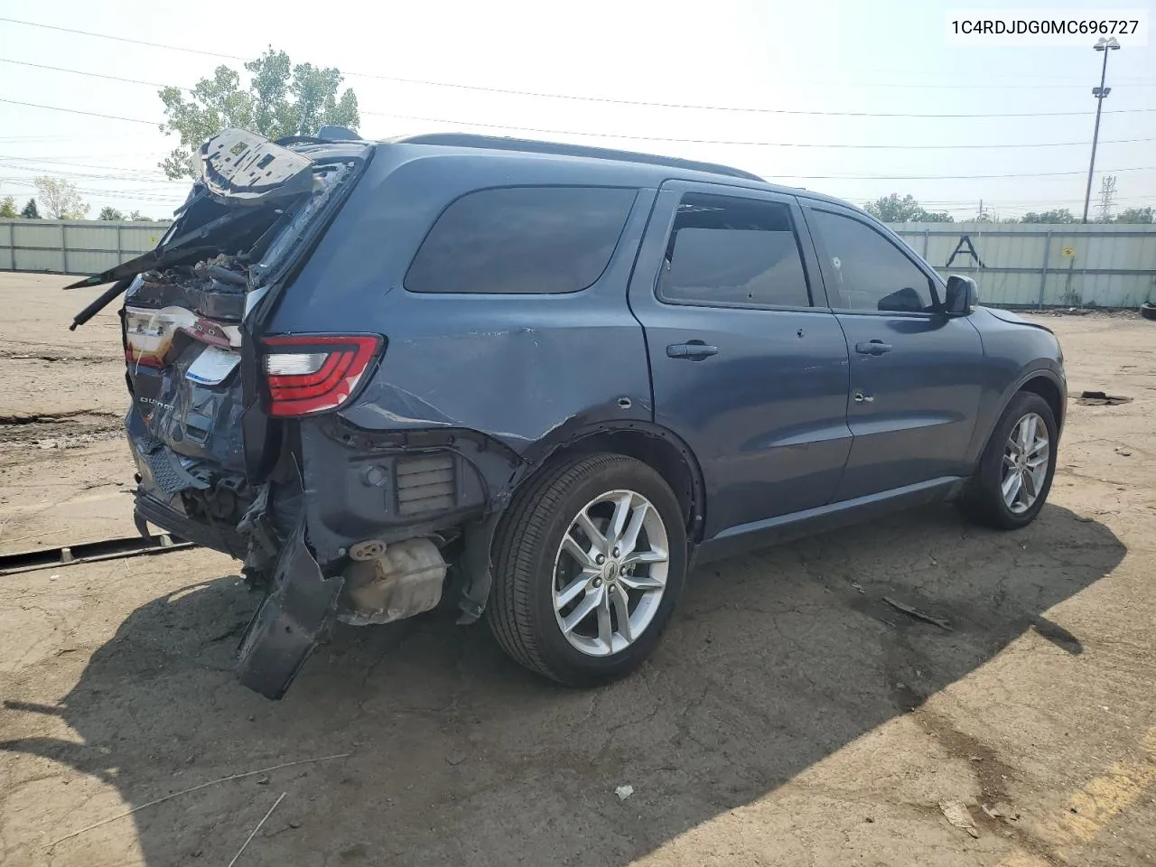 2021 Dodge Durango Gt VIN: 1C4RDJDG0MC696727 Lot: 69460714