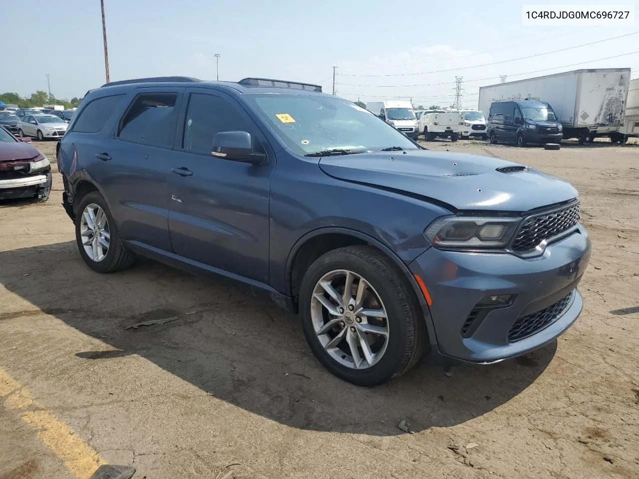 2021 Dodge Durango Gt VIN: 1C4RDJDG0MC696727 Lot: 69460714