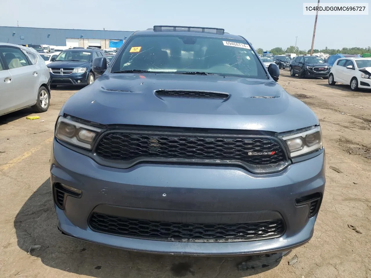 2021 Dodge Durango Gt VIN: 1C4RDJDG0MC696727 Lot: 69460714