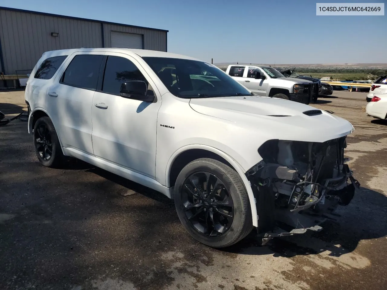 2021 Dodge Durango R/T VIN: 1C4SDJCT6MC642669 Lot: 70022784