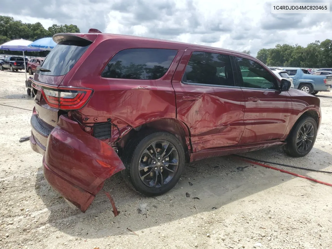 2021 Dodge Durango Gt VIN: 1C4RDJDG4MC820465 Lot: 70463874