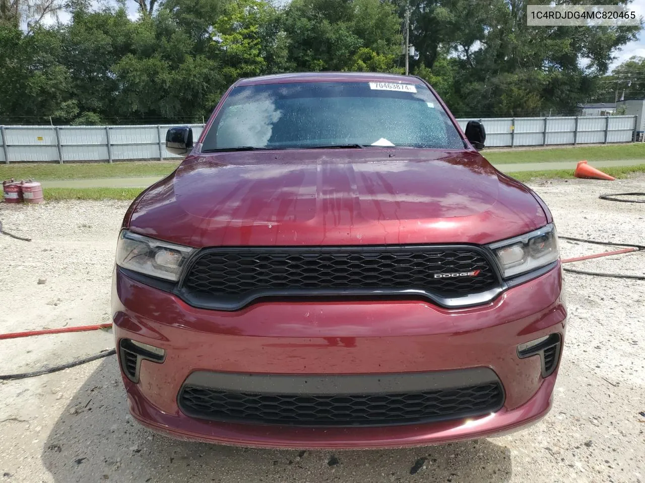 2021 Dodge Durango Gt VIN: 1C4RDJDG4MC820465 Lot: 70463874