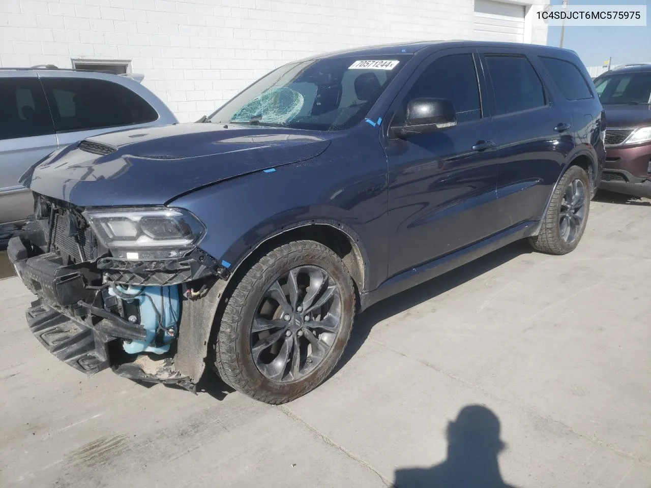 2021 Dodge Durango R/T VIN: 1C4SDJCT6MC575975 Lot: 70571244