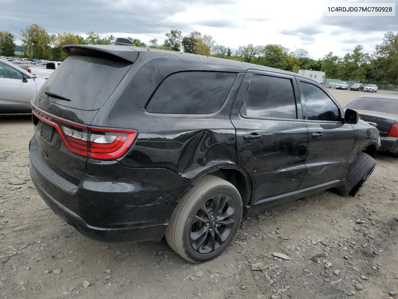 2021 Dodge Durango Gt VIN: 1C4RDJDG7MC750928 Lot: 71047794