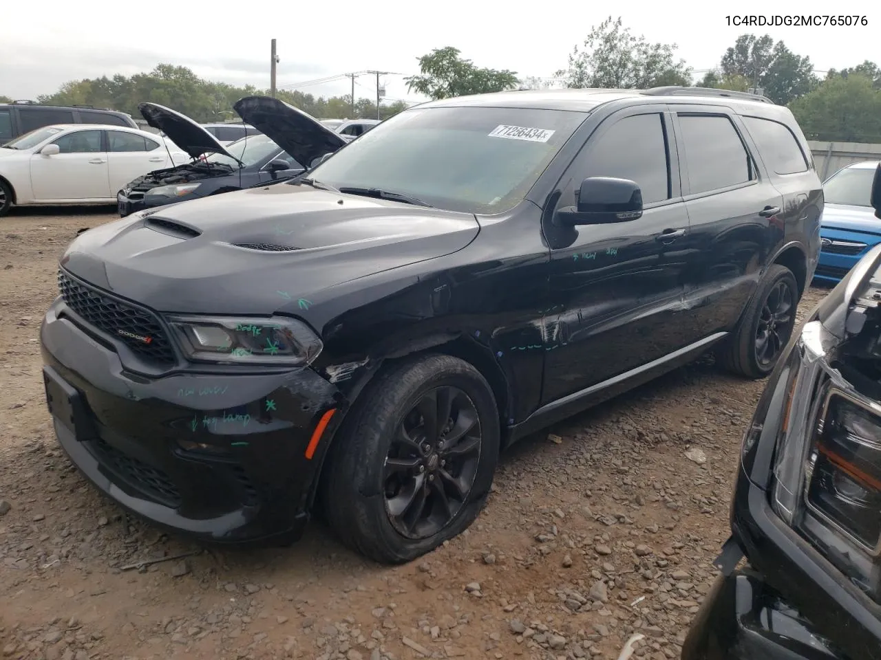 1C4RDJDG2MC765076 2021 Dodge Durango Gt