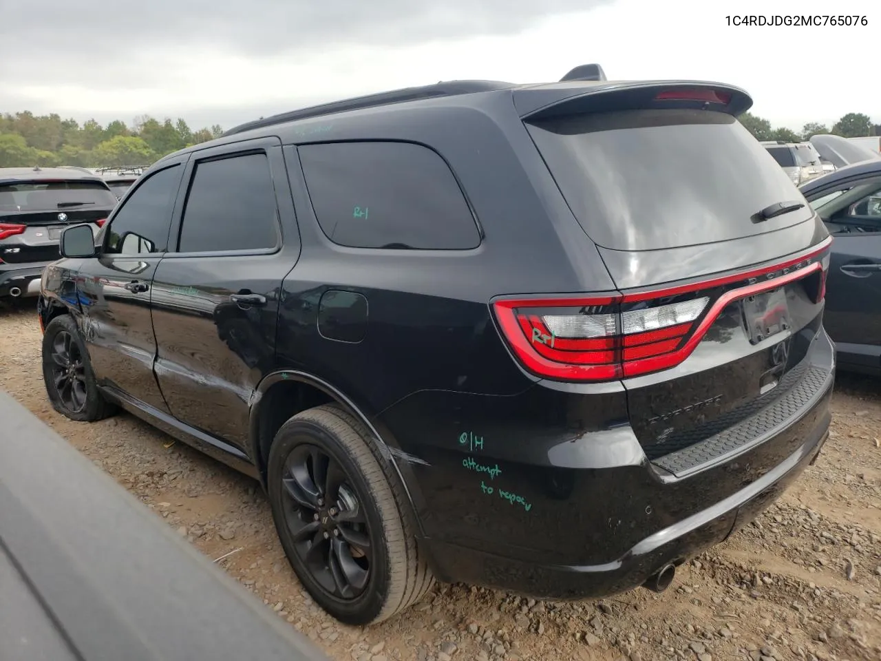 1C4RDJDG2MC765076 2021 Dodge Durango Gt