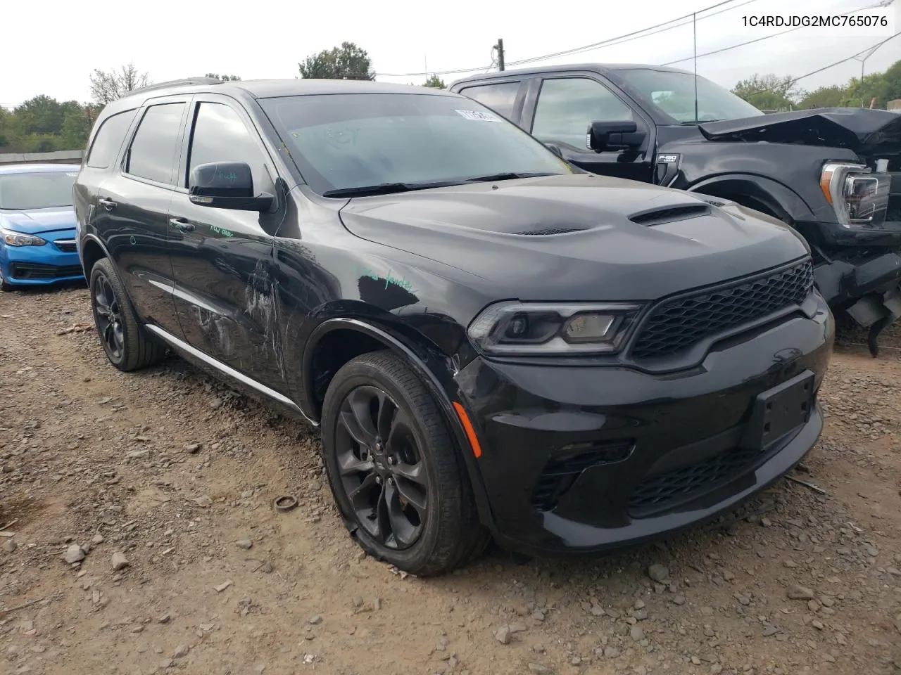 2021 Dodge Durango Gt VIN: 1C4RDJDG2MC765076 Lot: 71256434