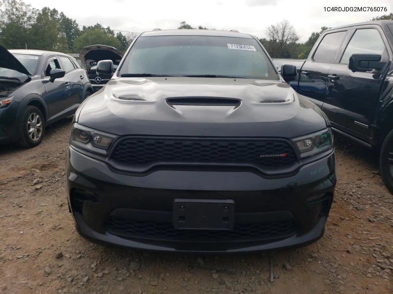 2021 Dodge Durango Gt VIN: 1C4RDJDG2MC765076 Lot: 71256434