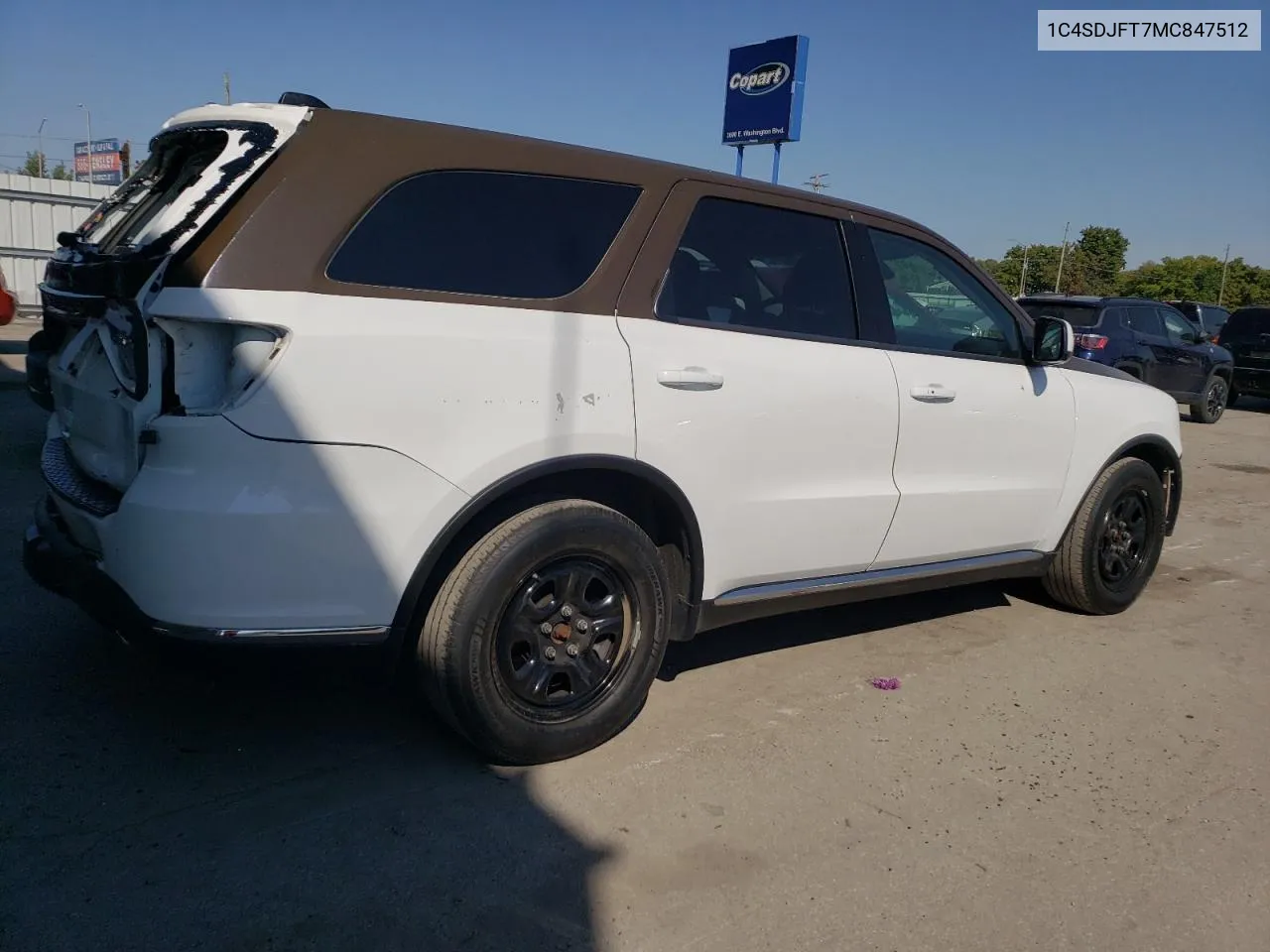 2021 Dodge Durango Pursuit VIN: 1C4SDJFT7MC847512 Lot: 71769854