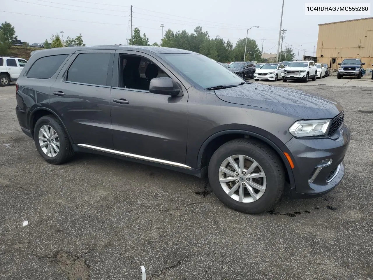 2021 Dodge Durango Sxt VIN: 1C4RDHAG7MC555280 Lot: 72373854