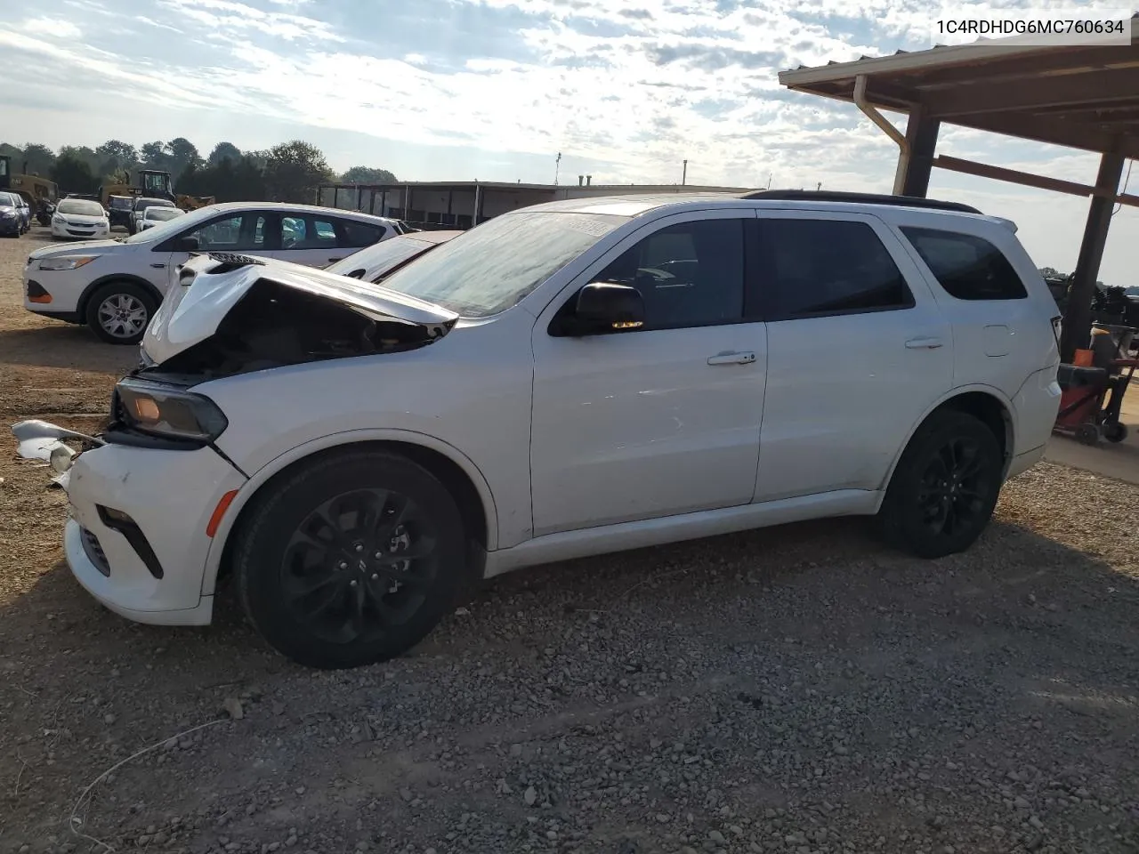 2021 Dodge Durango Gt VIN: 1C4RDHDG6MC760634 Lot: 72657194