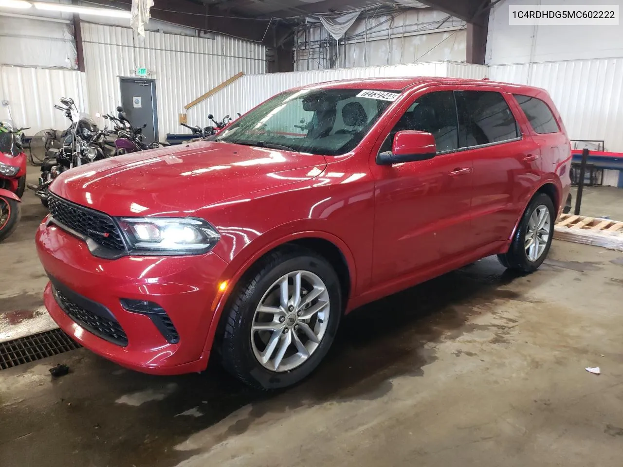 2021 Dodge Durango Gt VIN: 1C4RDHDG5MC602222 Lot: 72732244