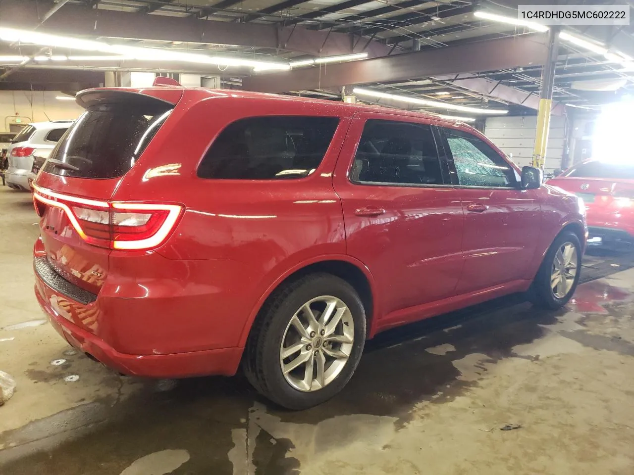 2021 Dodge Durango Gt VIN: 1C4RDHDG5MC602222 Lot: 72732244