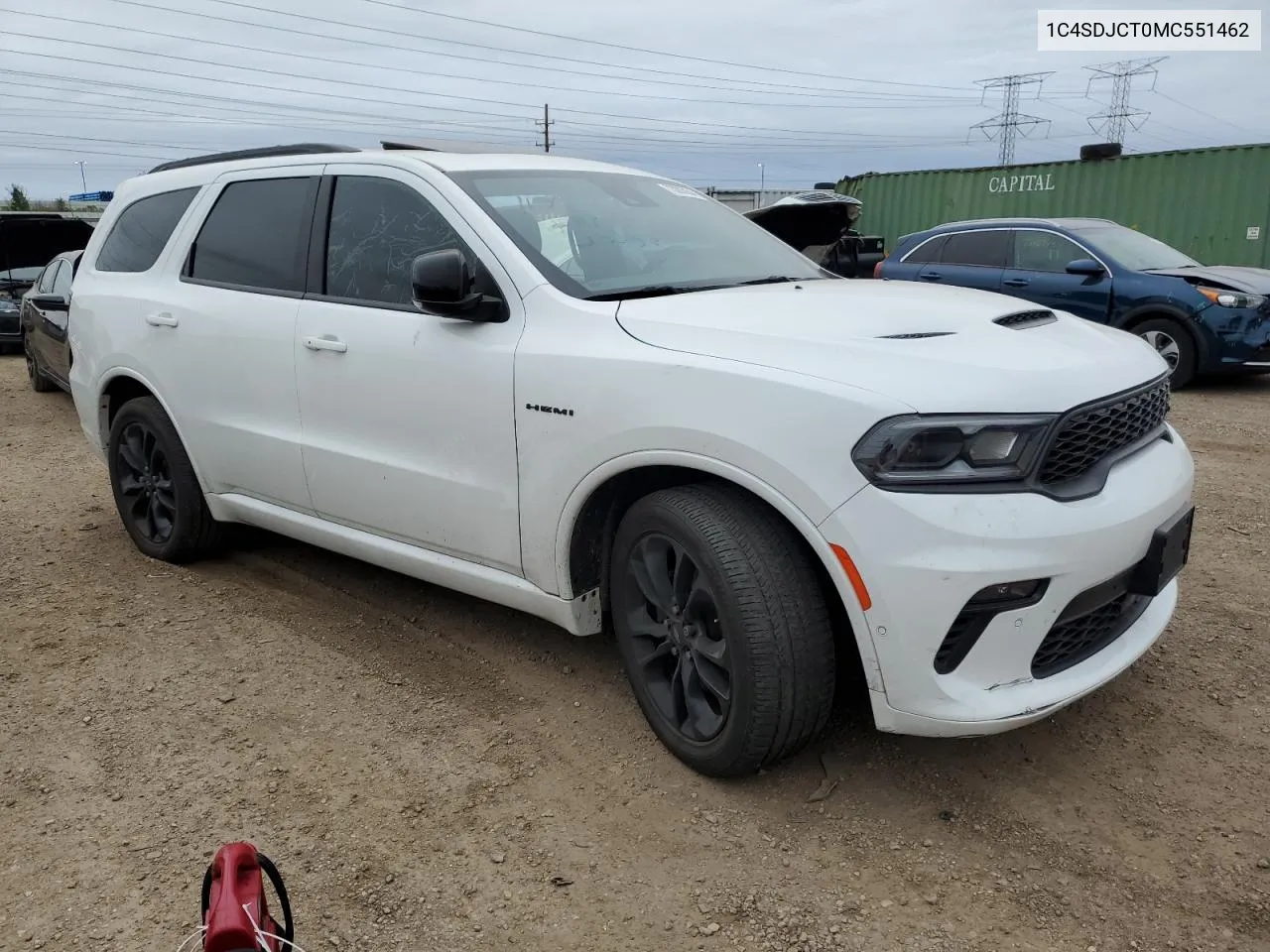 2021 Dodge Durango R/T VIN: 1C4SDJCT0MC551462 Lot: 73003934