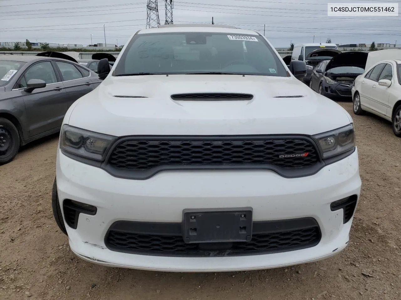 2021 Dodge Durango R/T VIN: 1C4SDJCT0MC551462 Lot: 73003934