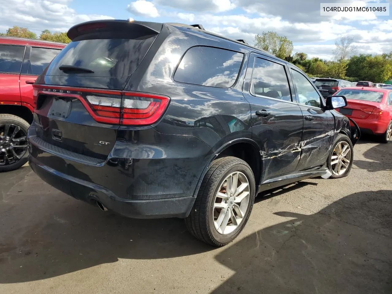 2021 Dodge Durango Gt VIN: 1C4RDJDG1MC610485 Lot: 73036494