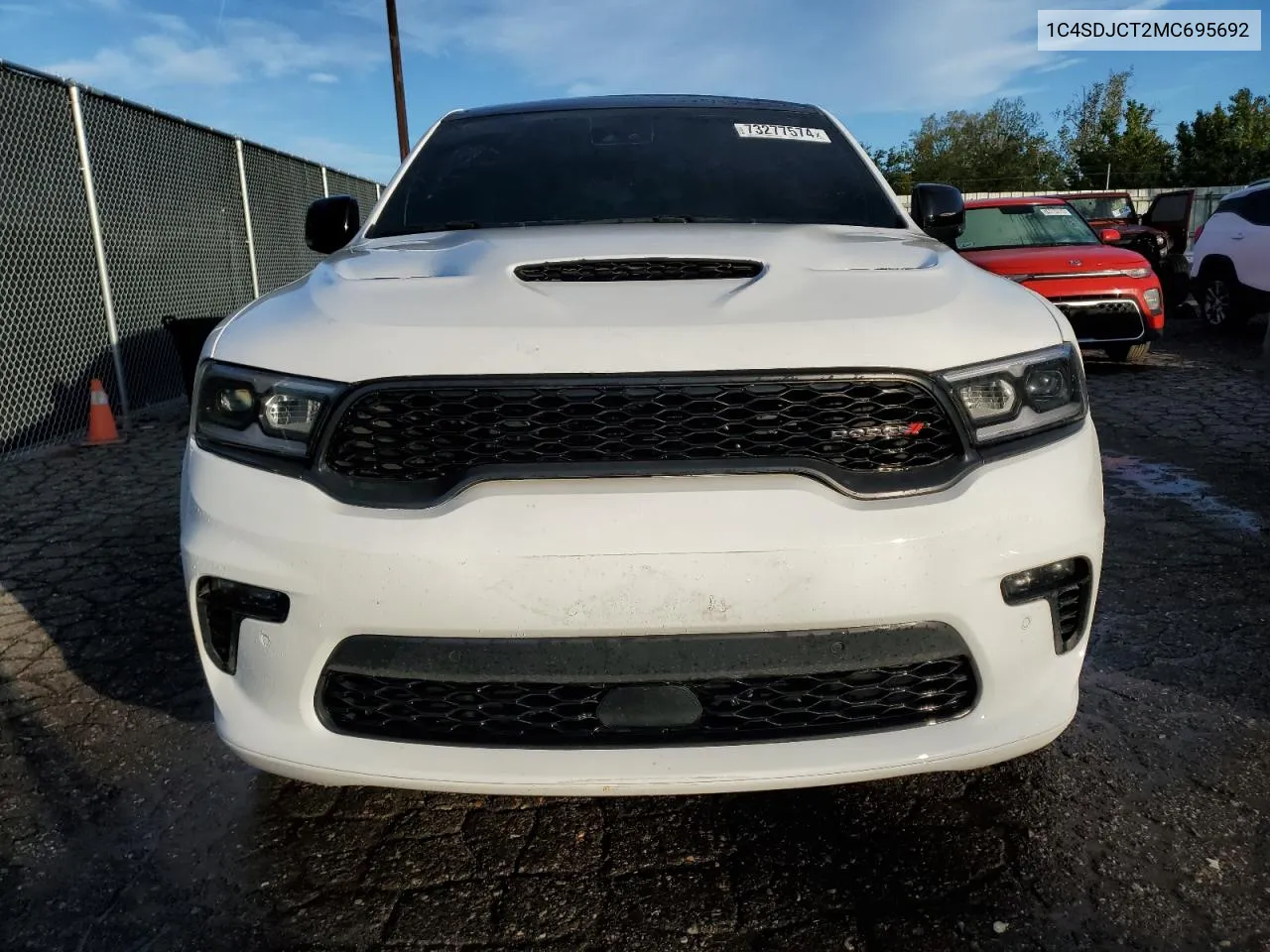 2021 Dodge Durango R/T VIN: 1C4SDJCT2MC695692 Lot: 73277574