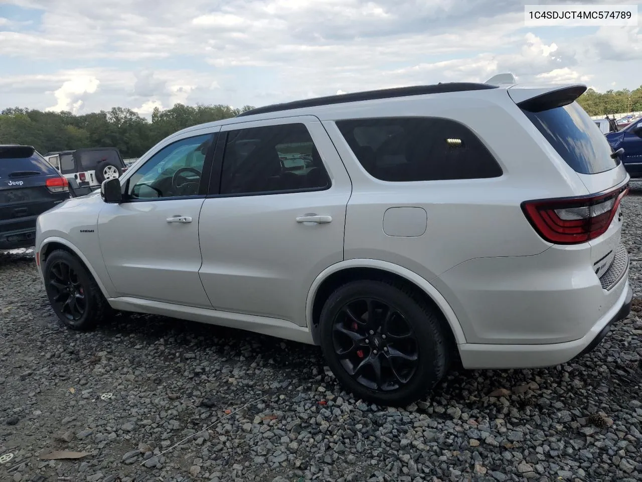 2021 Dodge Durango R/T VIN: 1C4SDJCT4MC574789 Lot: 73383144