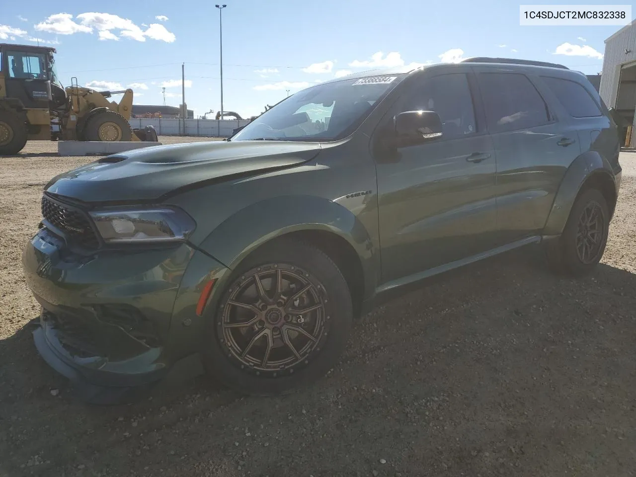 2021 Dodge Durango R/T VIN: 1C4SDJCT2MC832338 Lot: 73388584