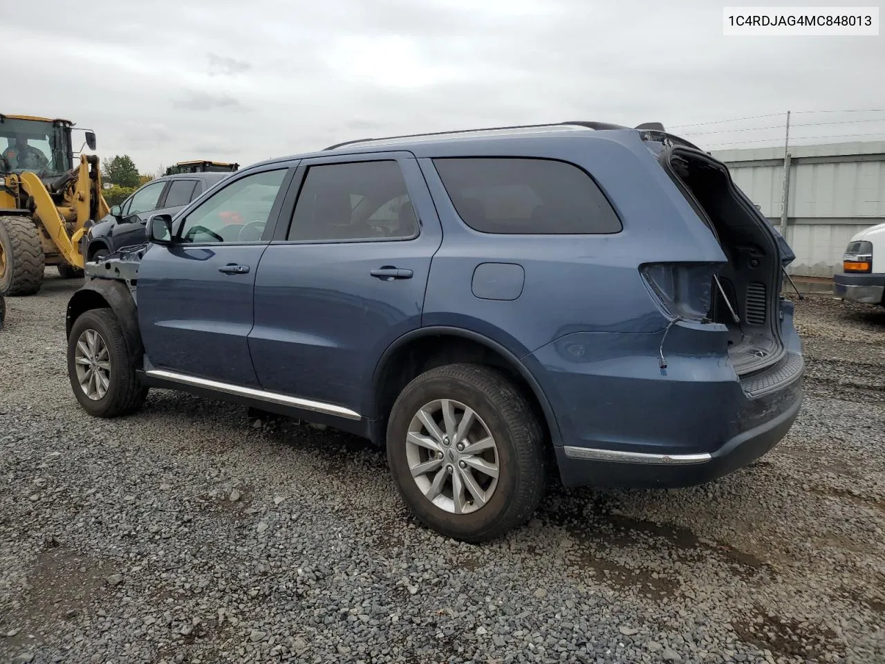 2021 Dodge Durango Sxt VIN: 1C4RDJAG4MC848013 Lot: 73517064