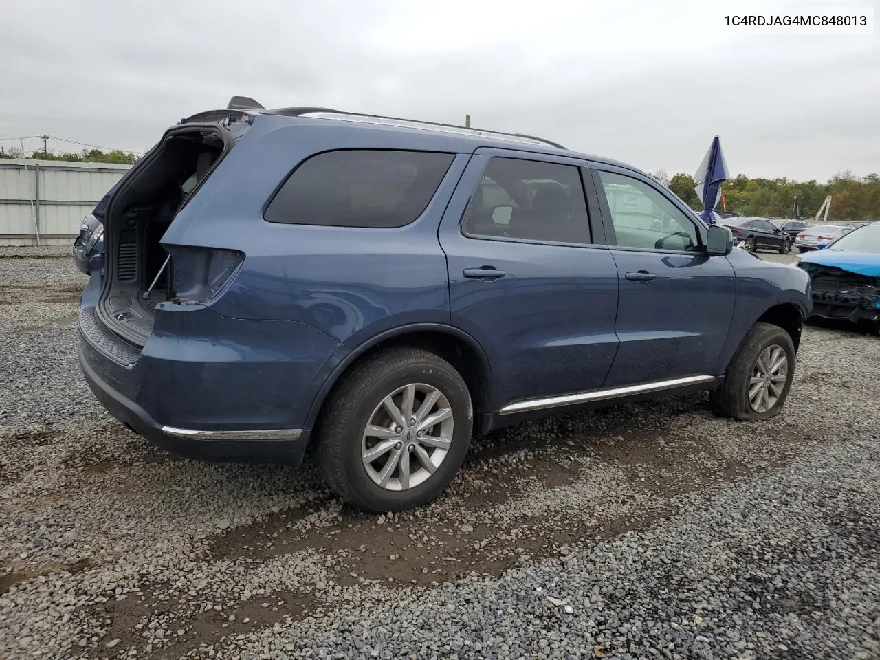 2021 Dodge Durango Sxt VIN: 1C4RDJAG4MC848013 Lot: 73517064