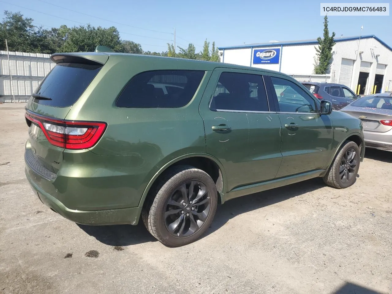 2021 Dodge Durango Gt VIN: 1C4RDJDG9MC766483 Lot: 73822024