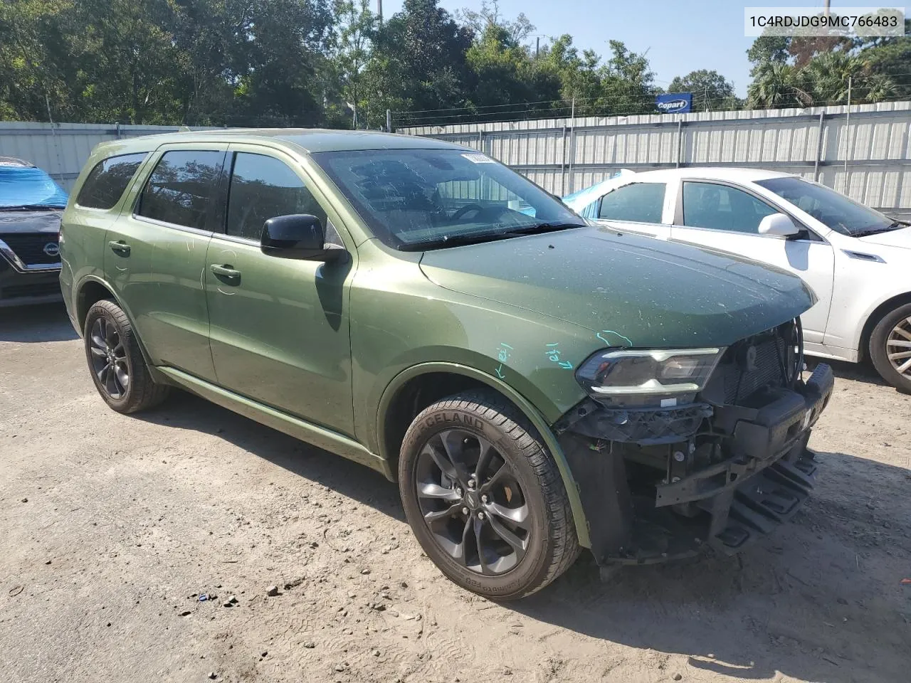 2021 Dodge Durango Gt VIN: 1C4RDJDG9MC766483 Lot: 73822024