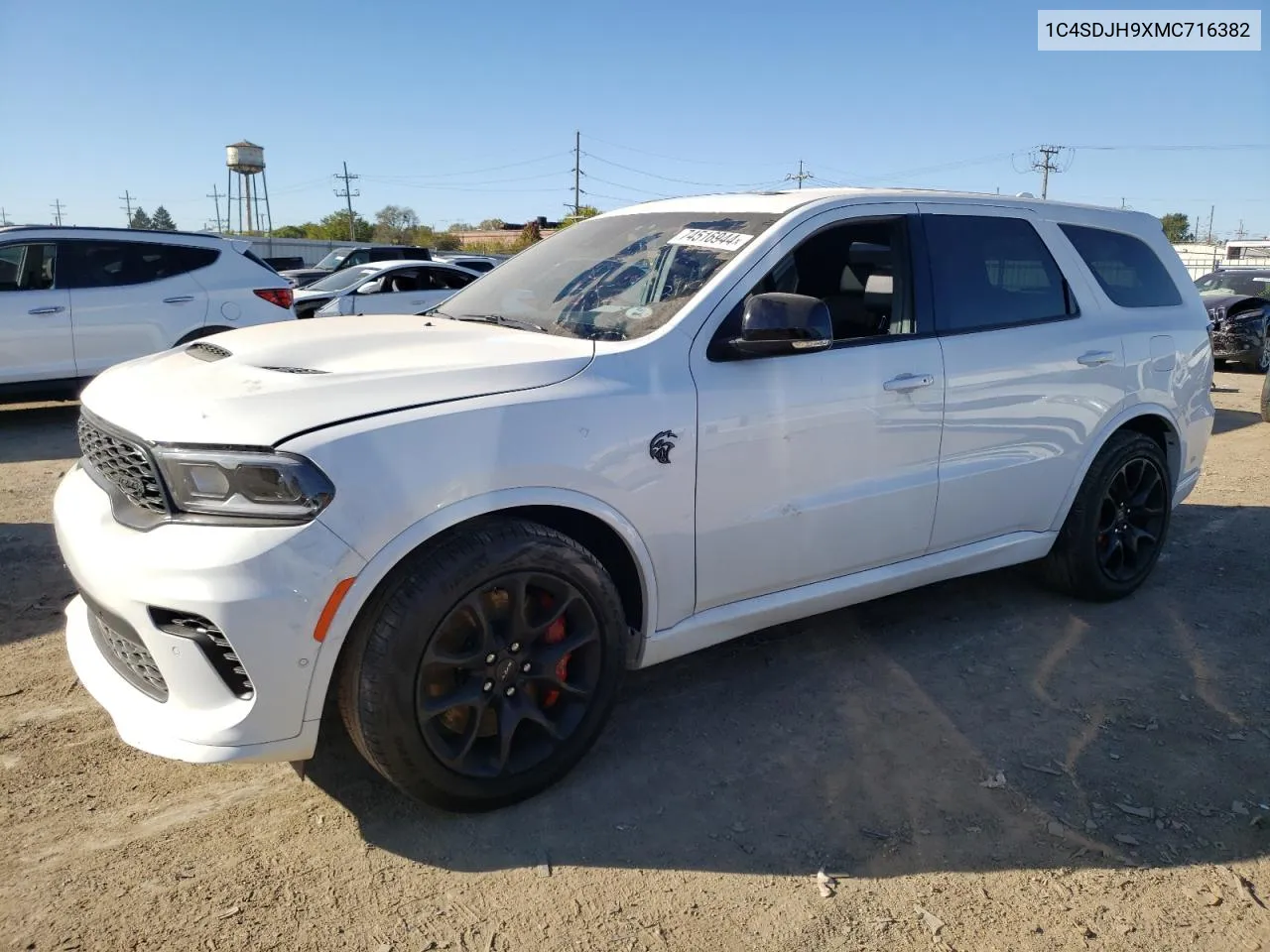 2021 Dodge Durango Srt Hellcat VIN: 1C4SDJH9XMC716382 Lot: 74516944