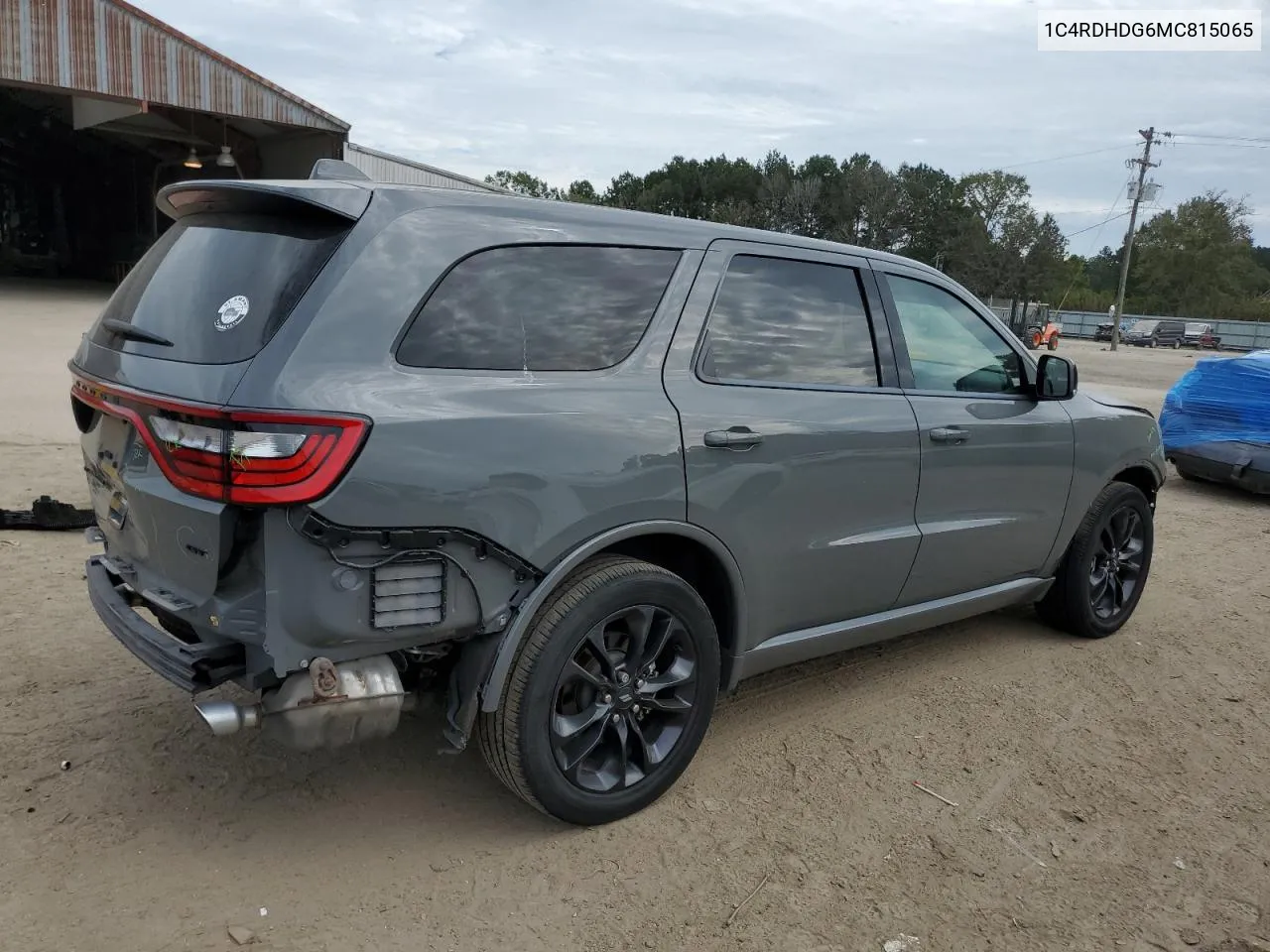 1C4RDHDG6MC815065 2021 Dodge Durango Gt