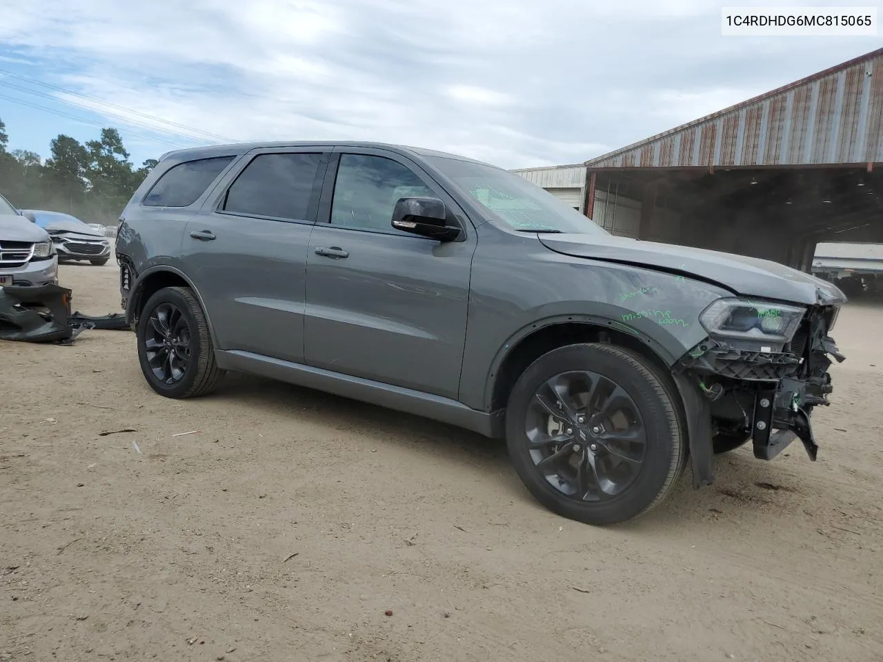 2021 Dodge Durango Gt VIN: 1C4RDHDG6MC815065 Lot: 74585414