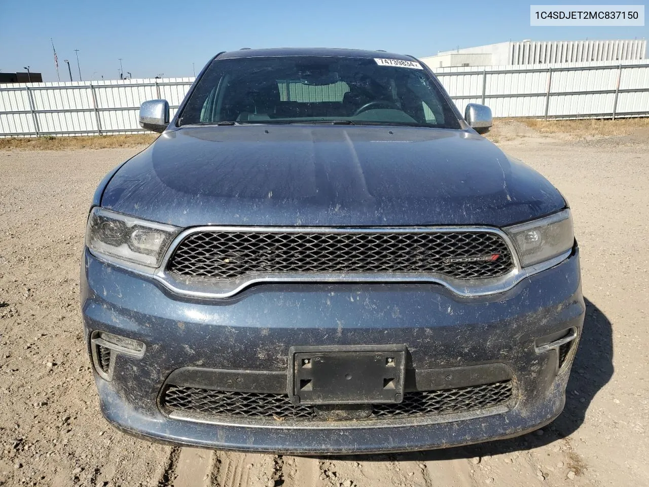 2021 Dodge Durango Citadel VIN: 1C4SDJET2MC837150 Lot: 74739834