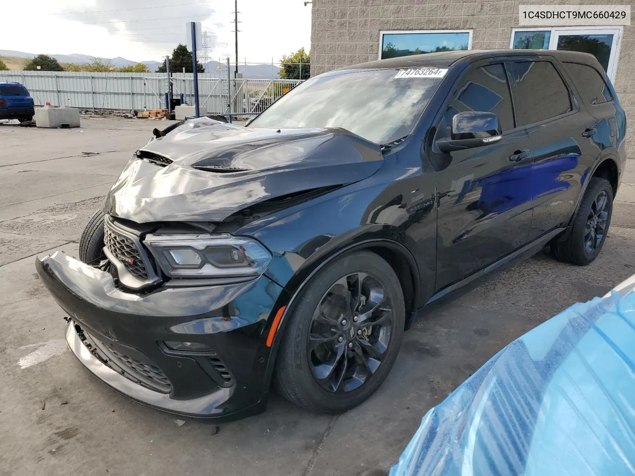 2021 Dodge Durango R/T VIN: 1C4SDHCT9MC660429 Lot: 74763264