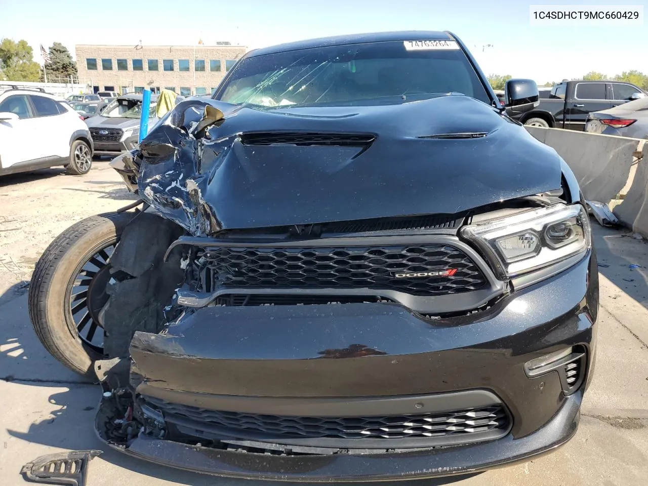 2021 Dodge Durango R/T VIN: 1C4SDHCT9MC660429 Lot: 74763264