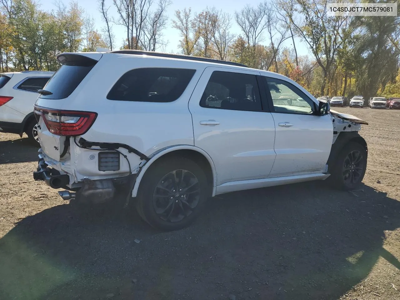 2021 Dodge Durango R/T VIN: 1C4SDJCT7MC579081 Lot: 74764624