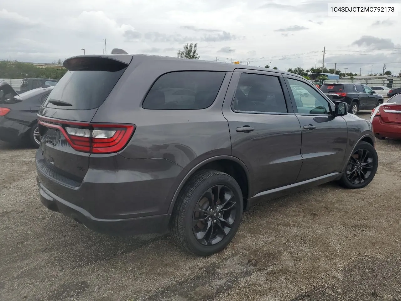 2021 Dodge Durango R/T VIN: 1C4SDJCT2MC792178 Lot: 74878144