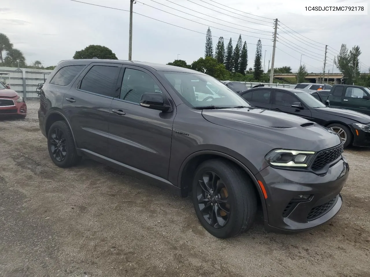 2021 Dodge Durango R/T VIN: 1C4SDJCT2MC792178 Lot: 74878144