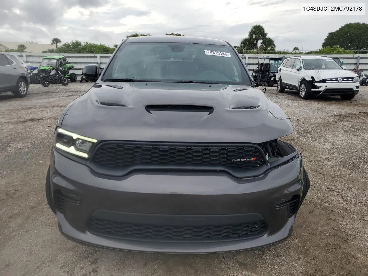 2021 Dodge Durango R/T VIN: 1C4SDJCT2MC792178 Lot: 74878144