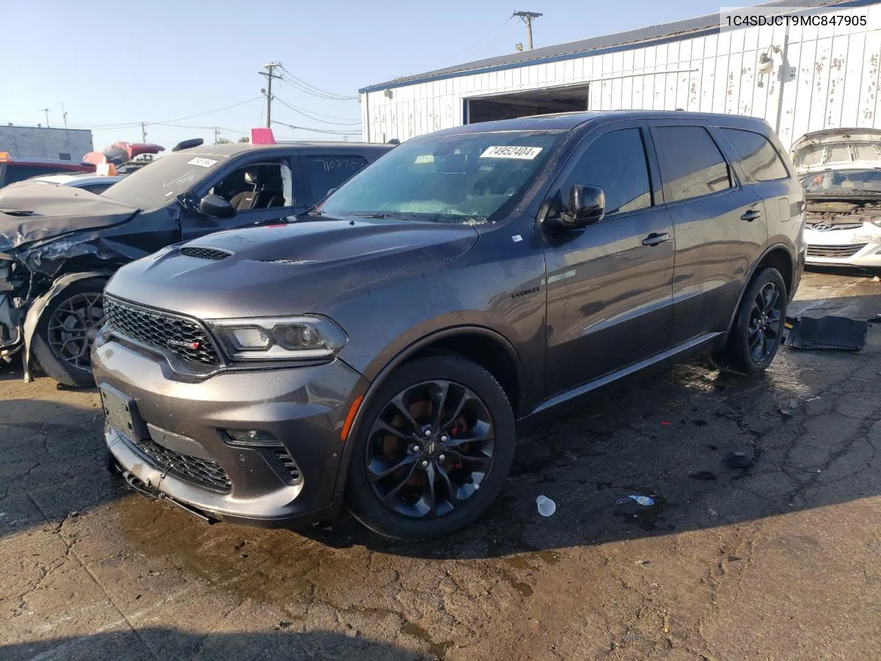 2021 Dodge Durango R/T VIN: 1C4SDJCT9MC847905 Lot: 74952404