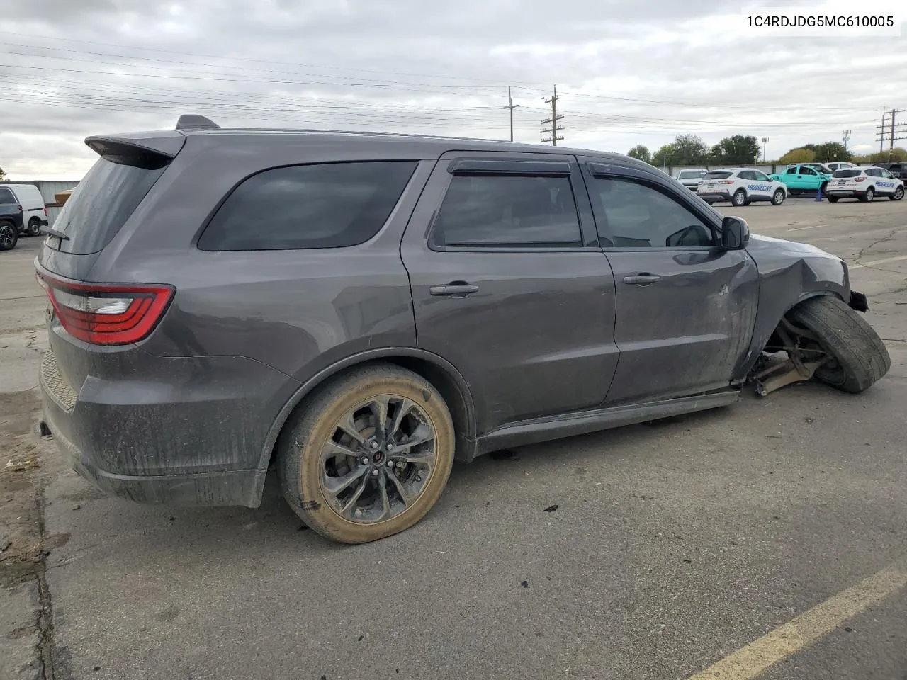 2021 Dodge Durango Gt VIN: 1C4RDJDG5MC610005 Lot: 75093784