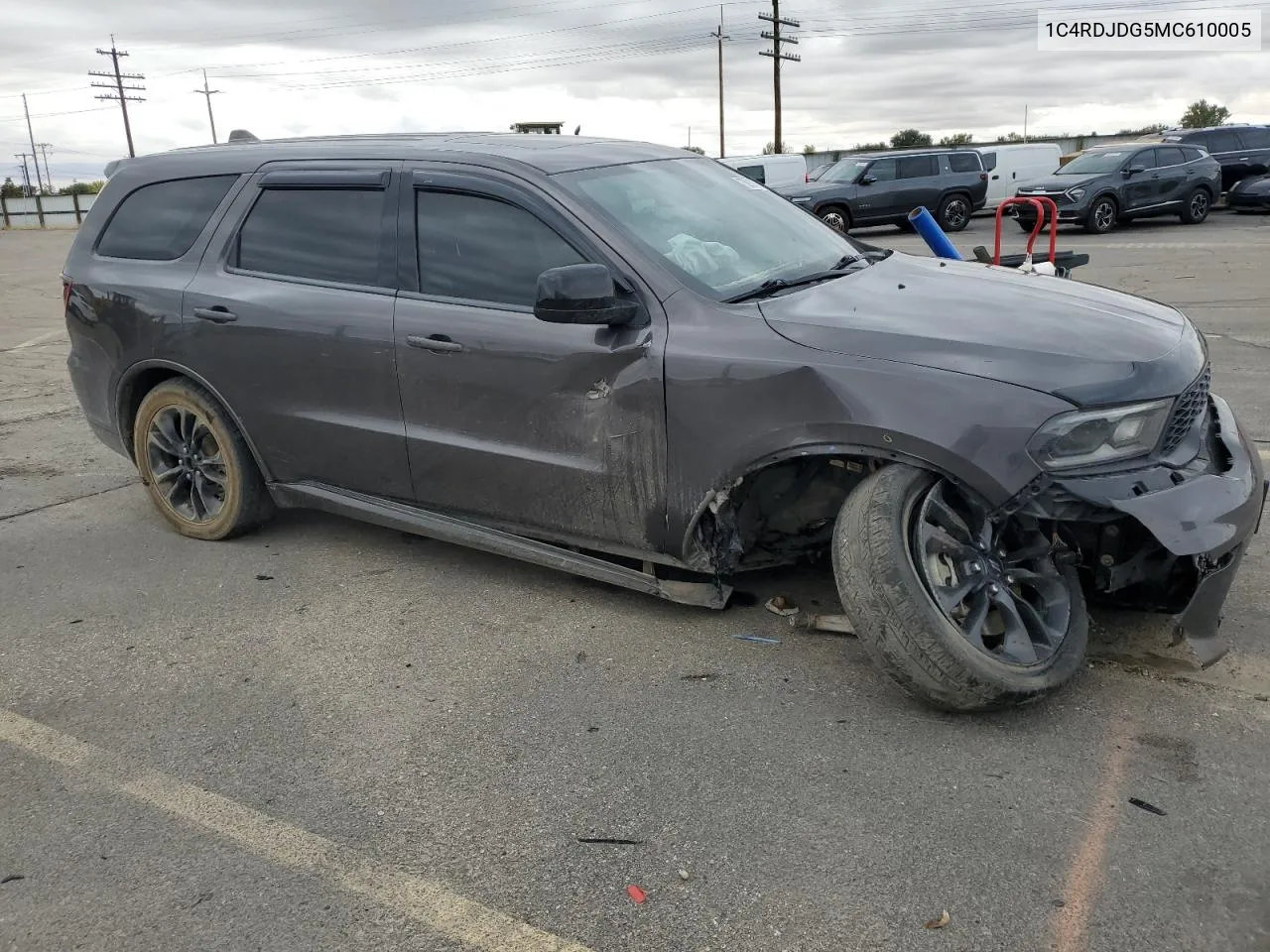 2021 Dodge Durango Gt VIN: 1C4RDJDG5MC610005 Lot: 75093784