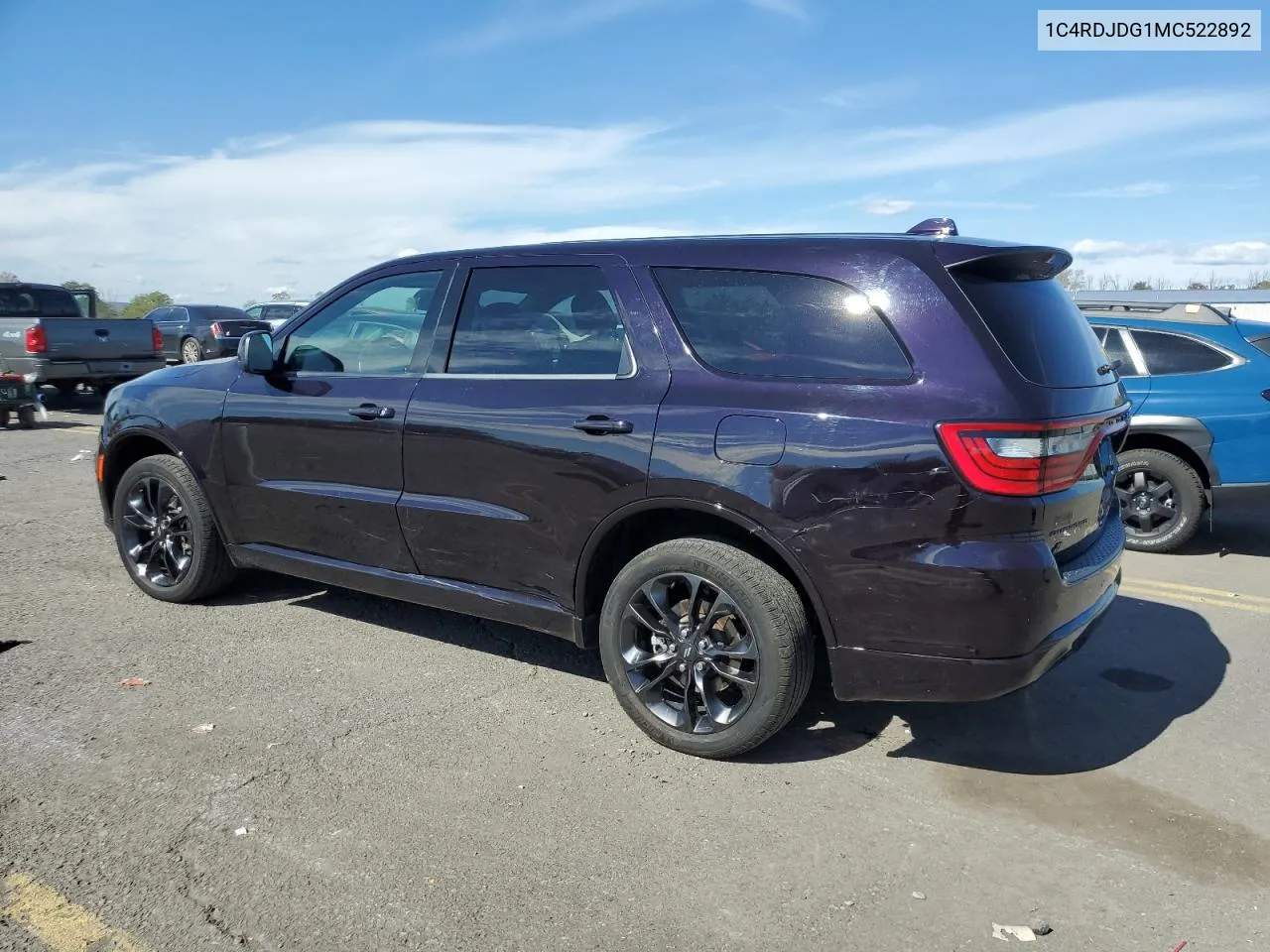 2021 Dodge Durango Gt VIN: 1C4RDJDG1MC522892 Lot: 75426594