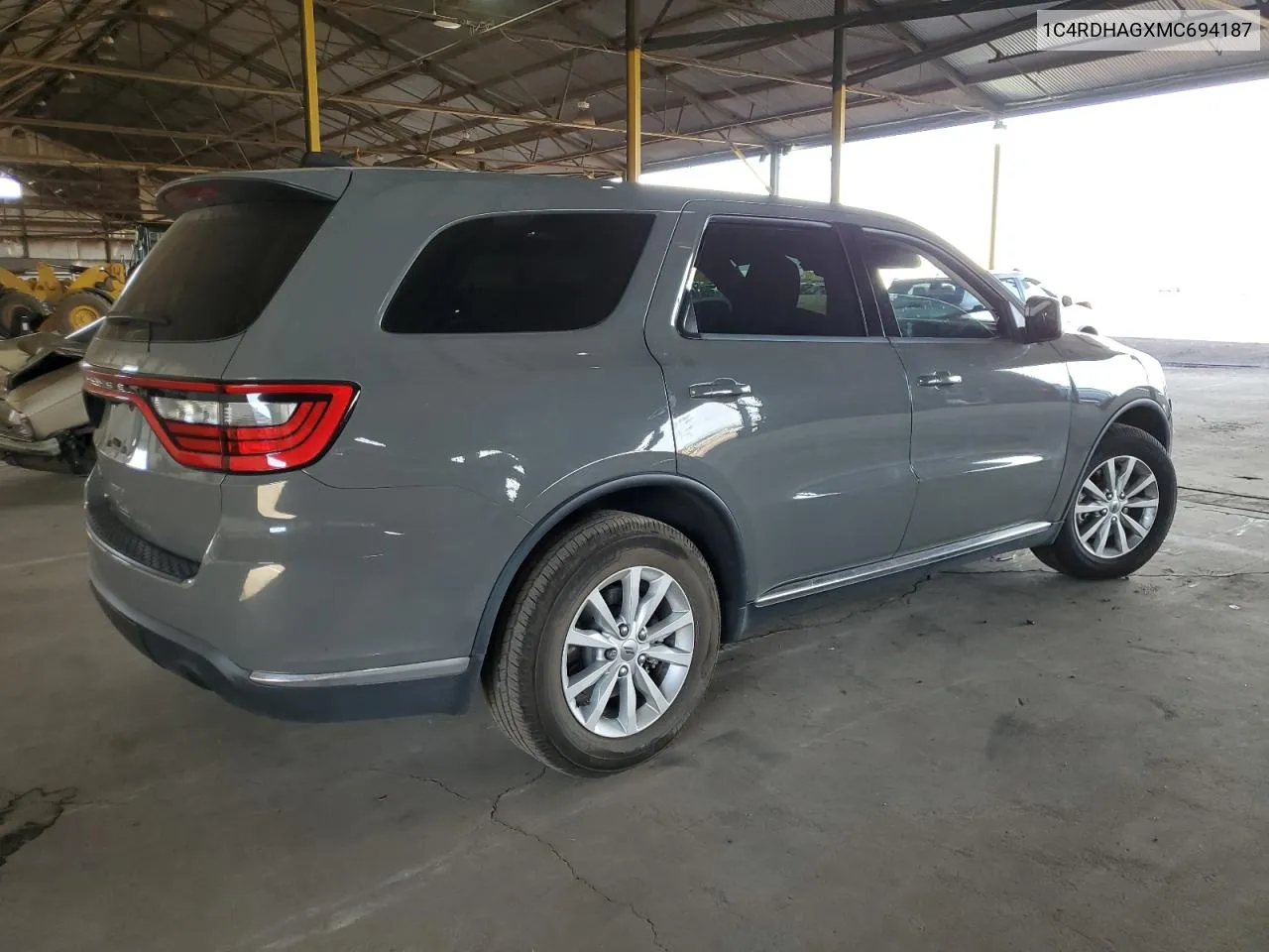 2021 Dodge Durango Sxt VIN: 1C4RDHAGXMC694187 Lot: 75438404