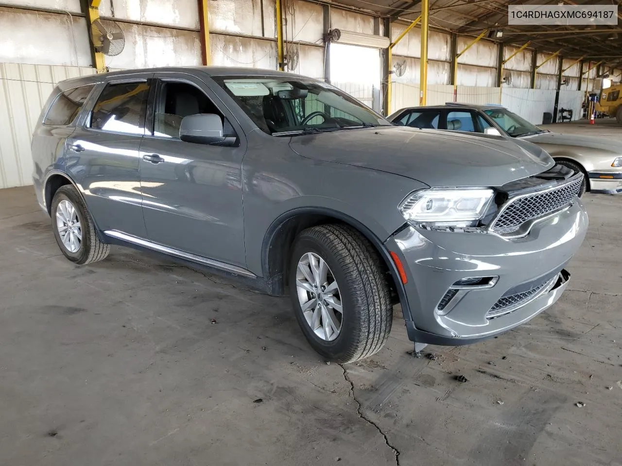 2021 Dodge Durango Sxt VIN: 1C4RDHAGXMC694187 Lot: 75438404