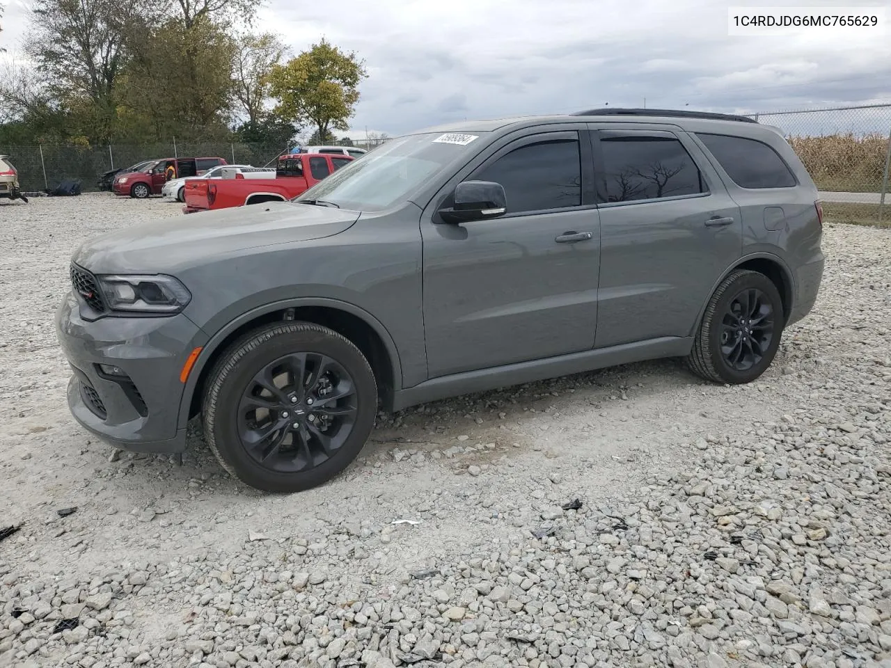 2021 Dodge Durango Gt VIN: 1C4RDJDG6MC765629 Lot: 75989364