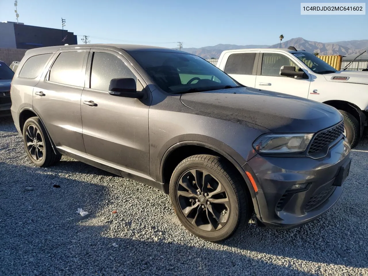 2021 Dodge Durango Gt VIN: 1C4RDJDG2MC641602 Lot: 76129914