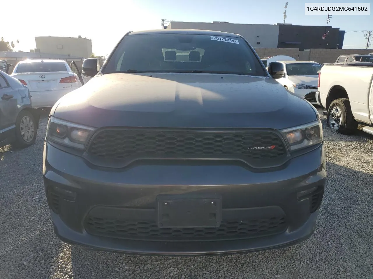 2021 Dodge Durango Gt VIN: 1C4RDJDG2MC641602 Lot: 76129914