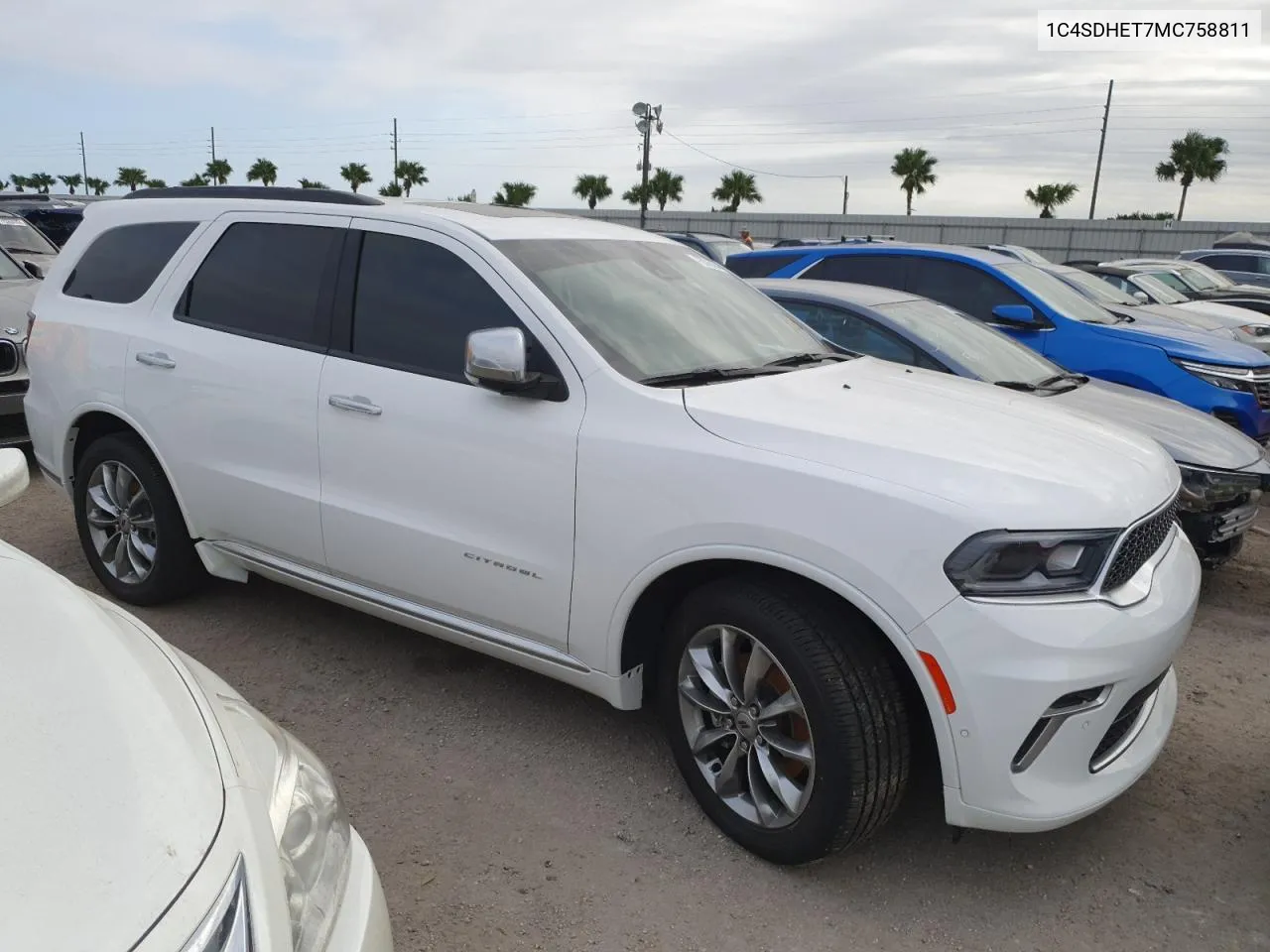 2021 Dodge Durango Citadel VIN: 1C4SDHET7MC758811 Lot: 76376064