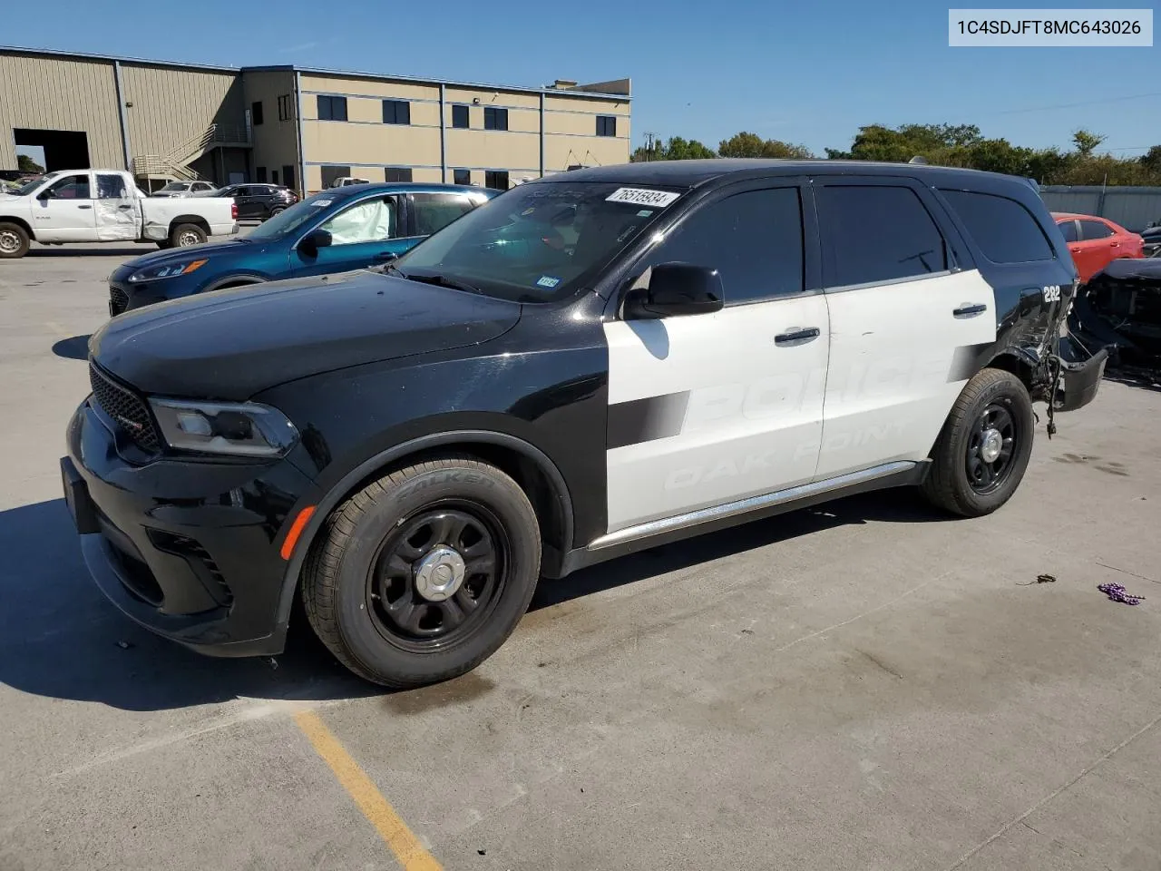 1C4SDJFT8MC643026 2021 Dodge Durango Pursuit