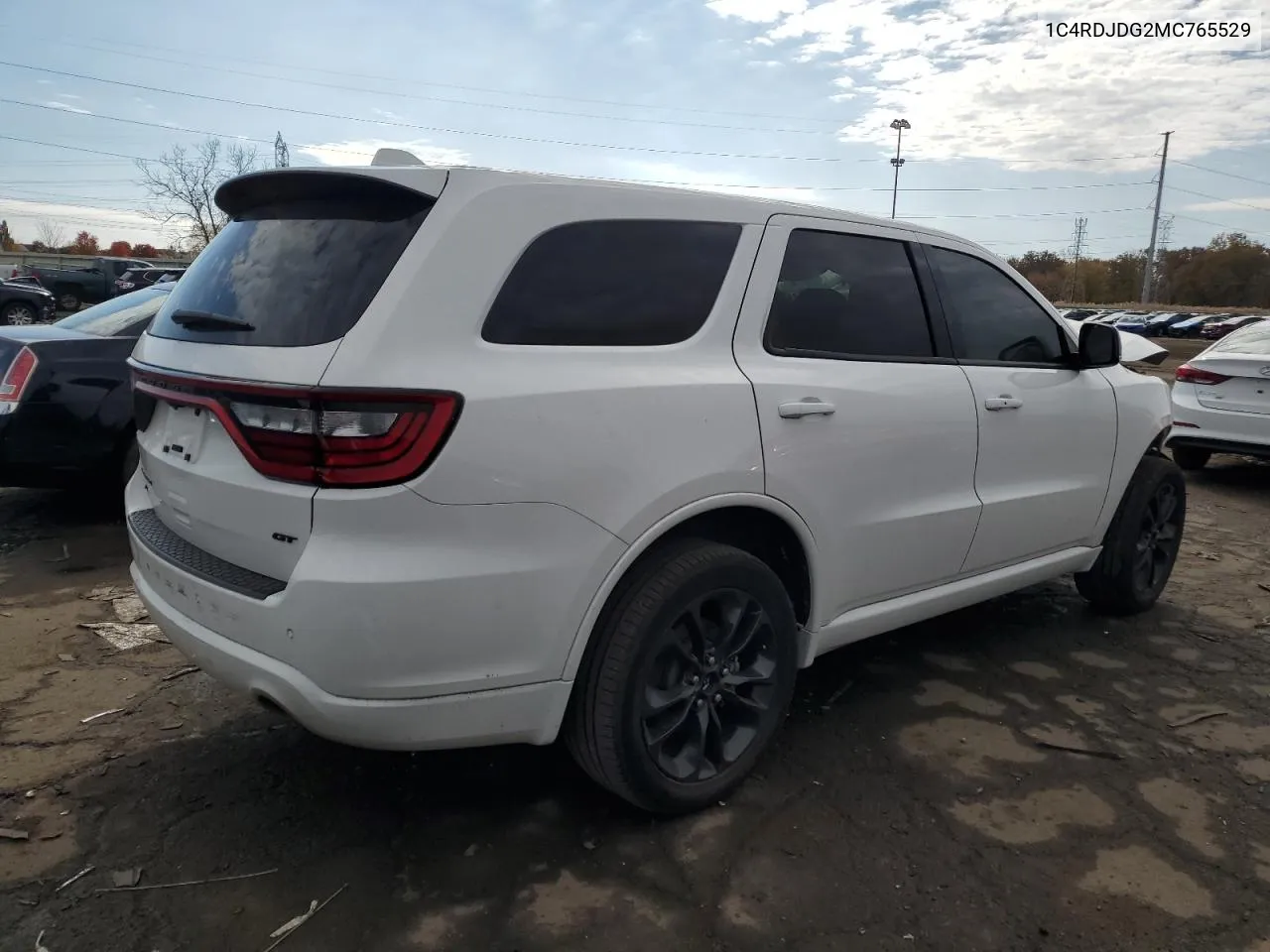 2021 Dodge Durango Gt VIN: 1C4RDJDG2MC765529 Lot: 76948114