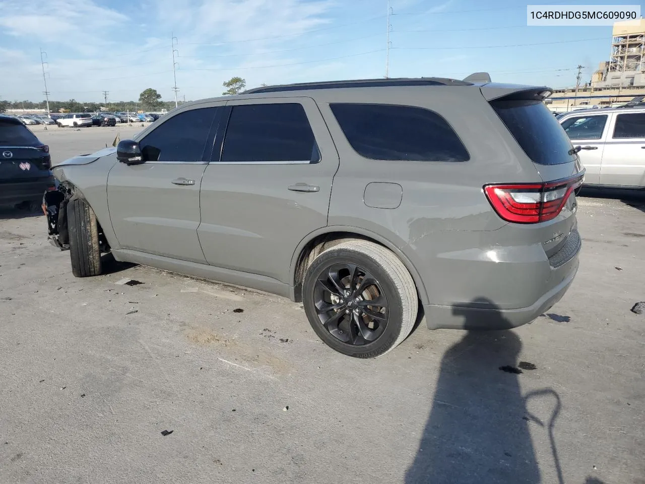 2021 Dodge Durango Gt VIN: 1C4RDHDG5MC609090 Lot: 76976054